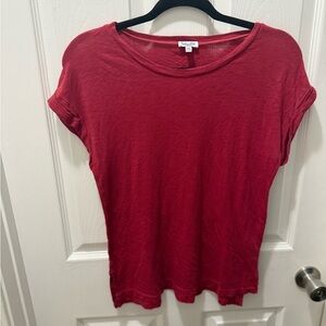 Splendid Red Fitted Short Sleeve T-Shirt size xs